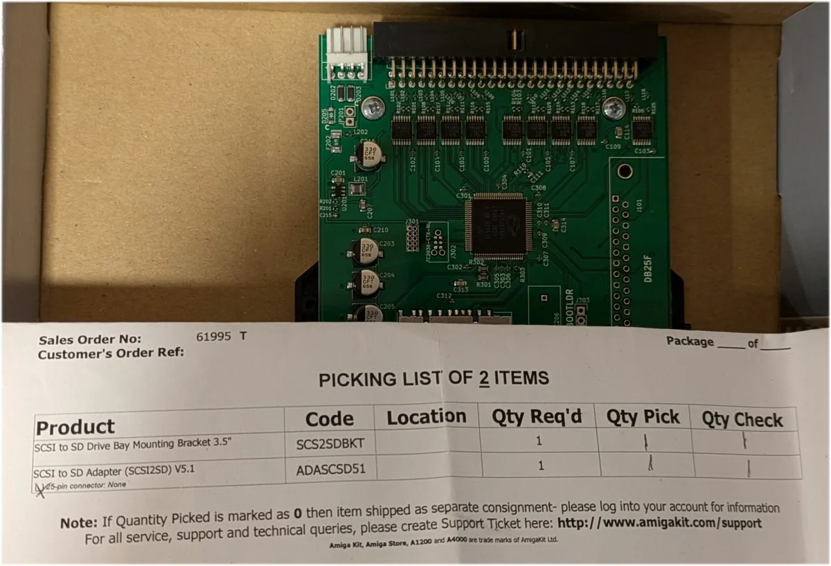 Amiga Kit SCSI to SD adaptor. - Image 2