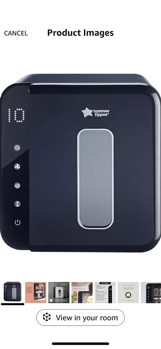 Tommee Tippee Uv Black Steriliser - Image 1