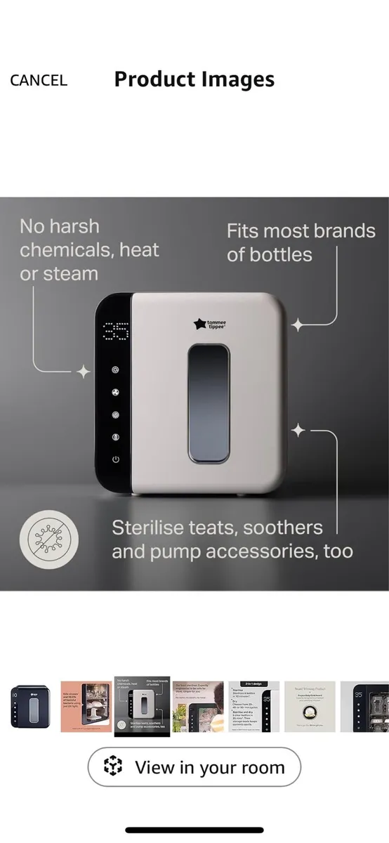 Tommee Tippee Uv Black Steriliser - Image 3