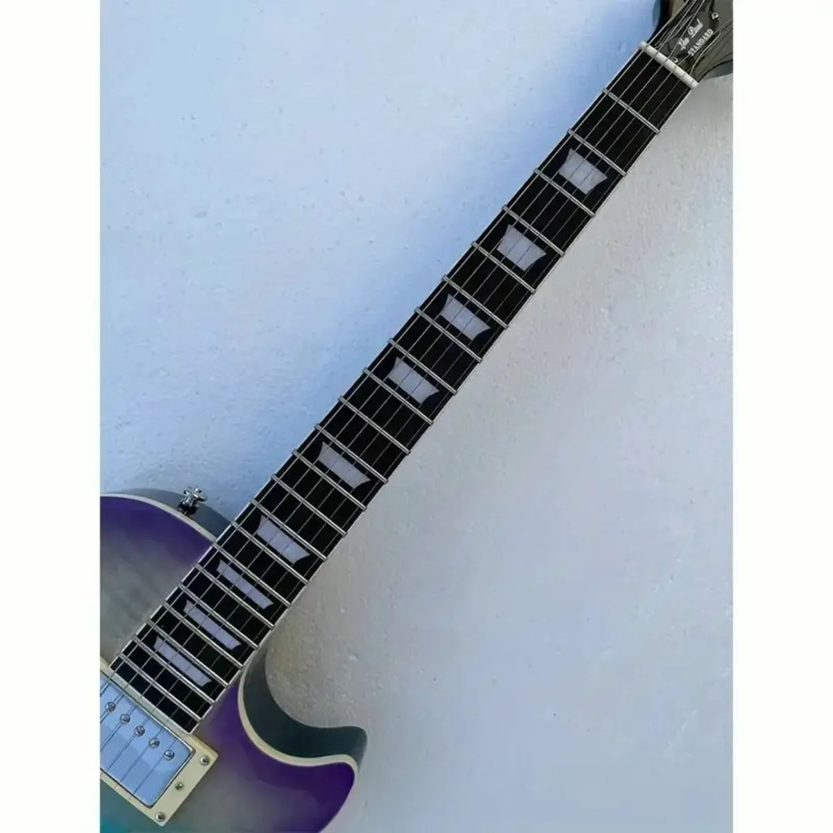 Electric Guitar Burl Wood Top Matte Finished - Image 3