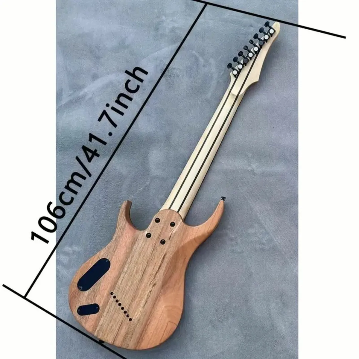 Electric Guitar Burl Wood Top Matte Finished - Image 4