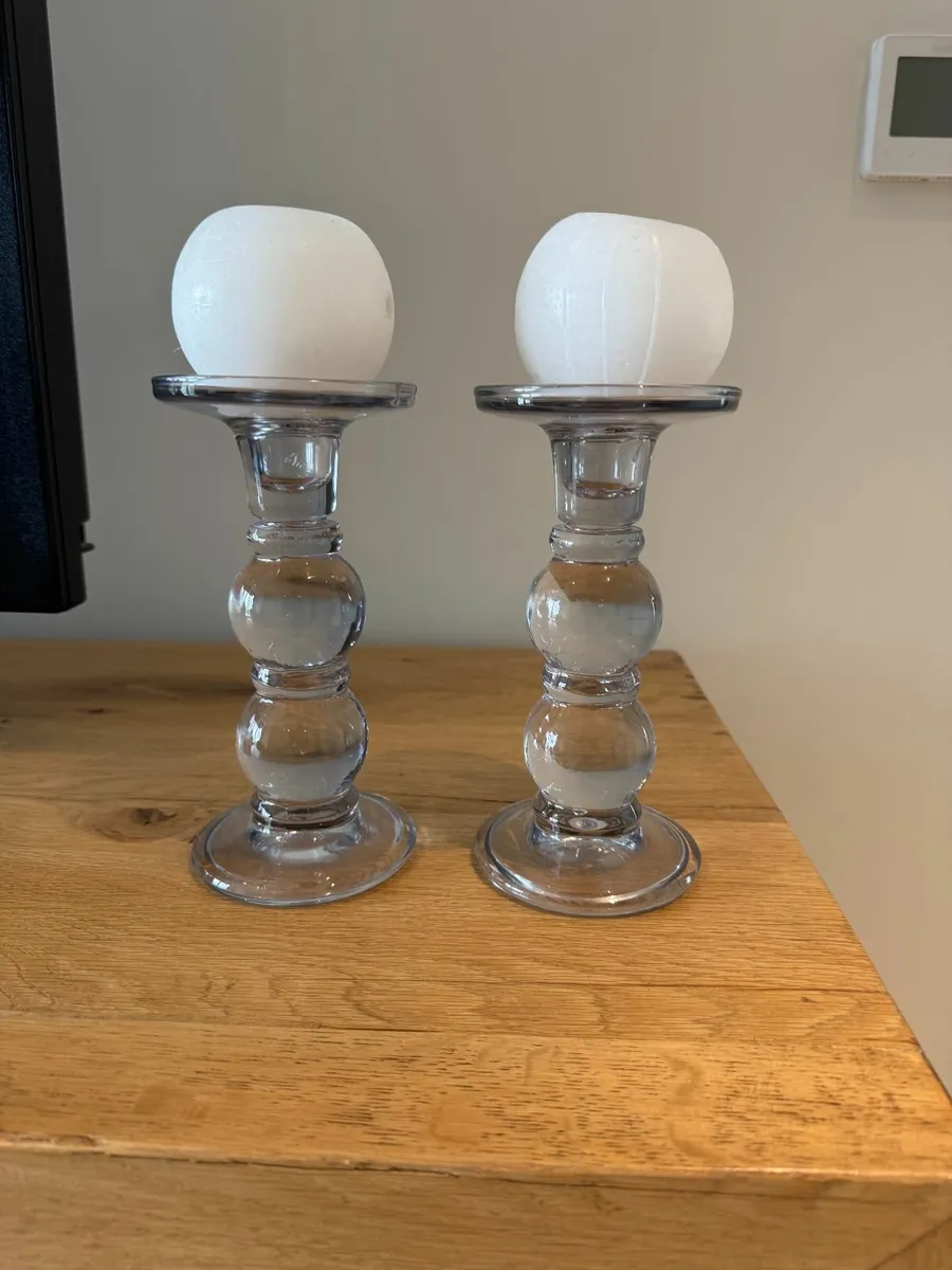 Glass Candlesticks