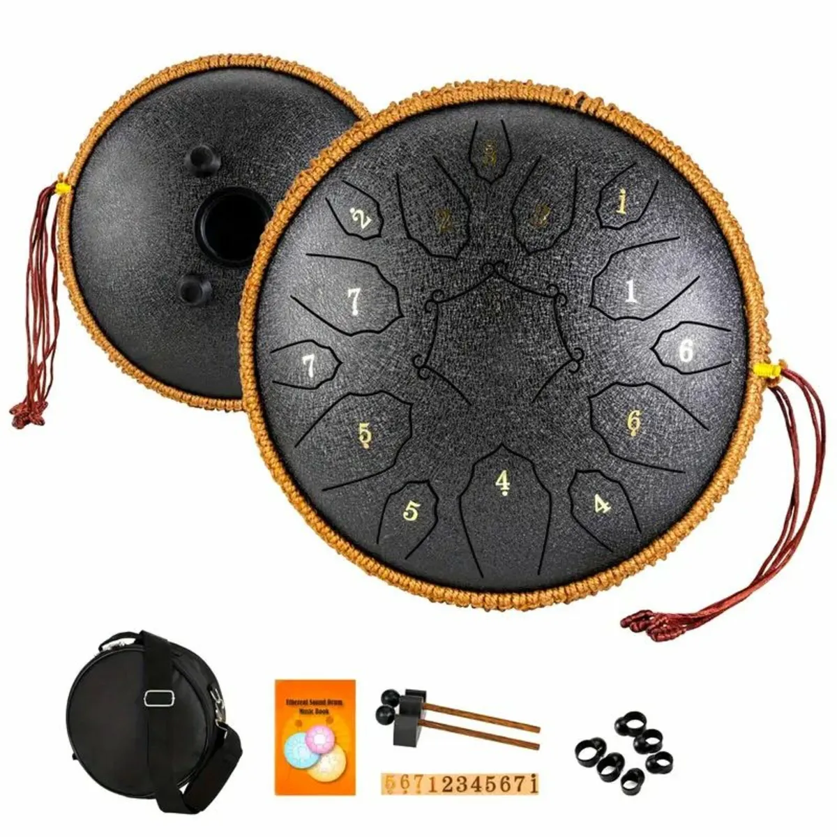 HANPLATE 30.48cm D-Key Steel Tongue Drum - Image 1