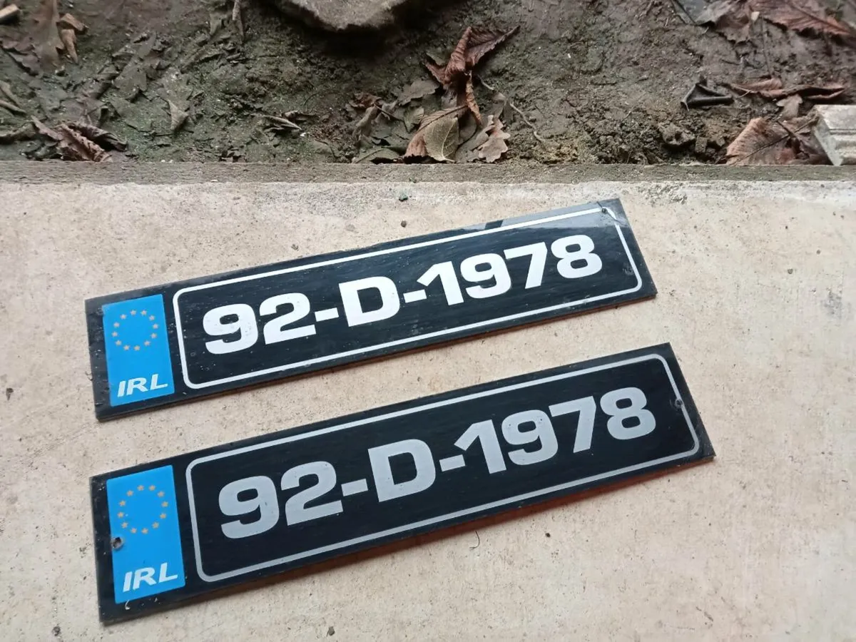 Two old number plates - Image 2