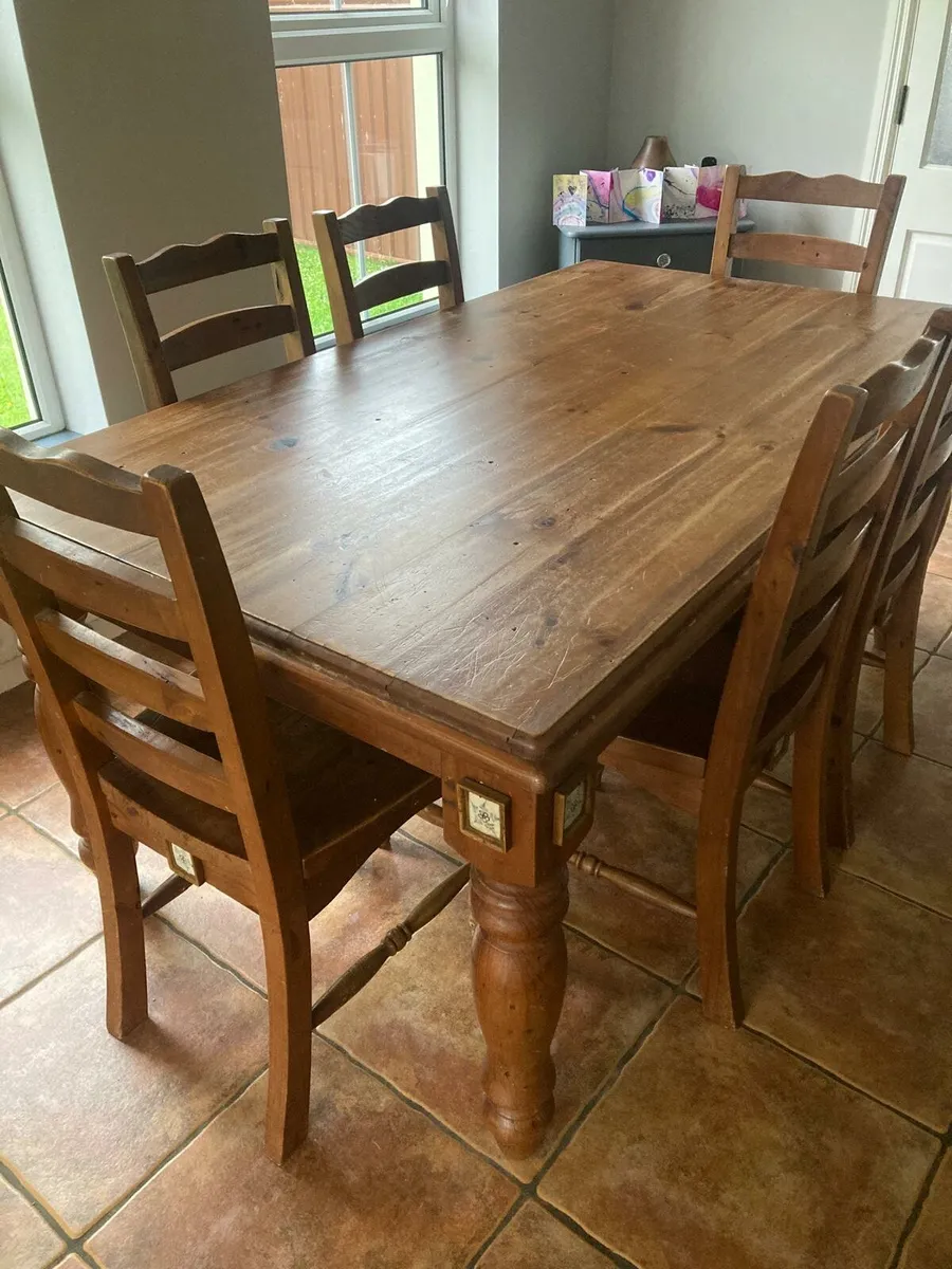 Kitchen Table & 6 Chairs - Image 1