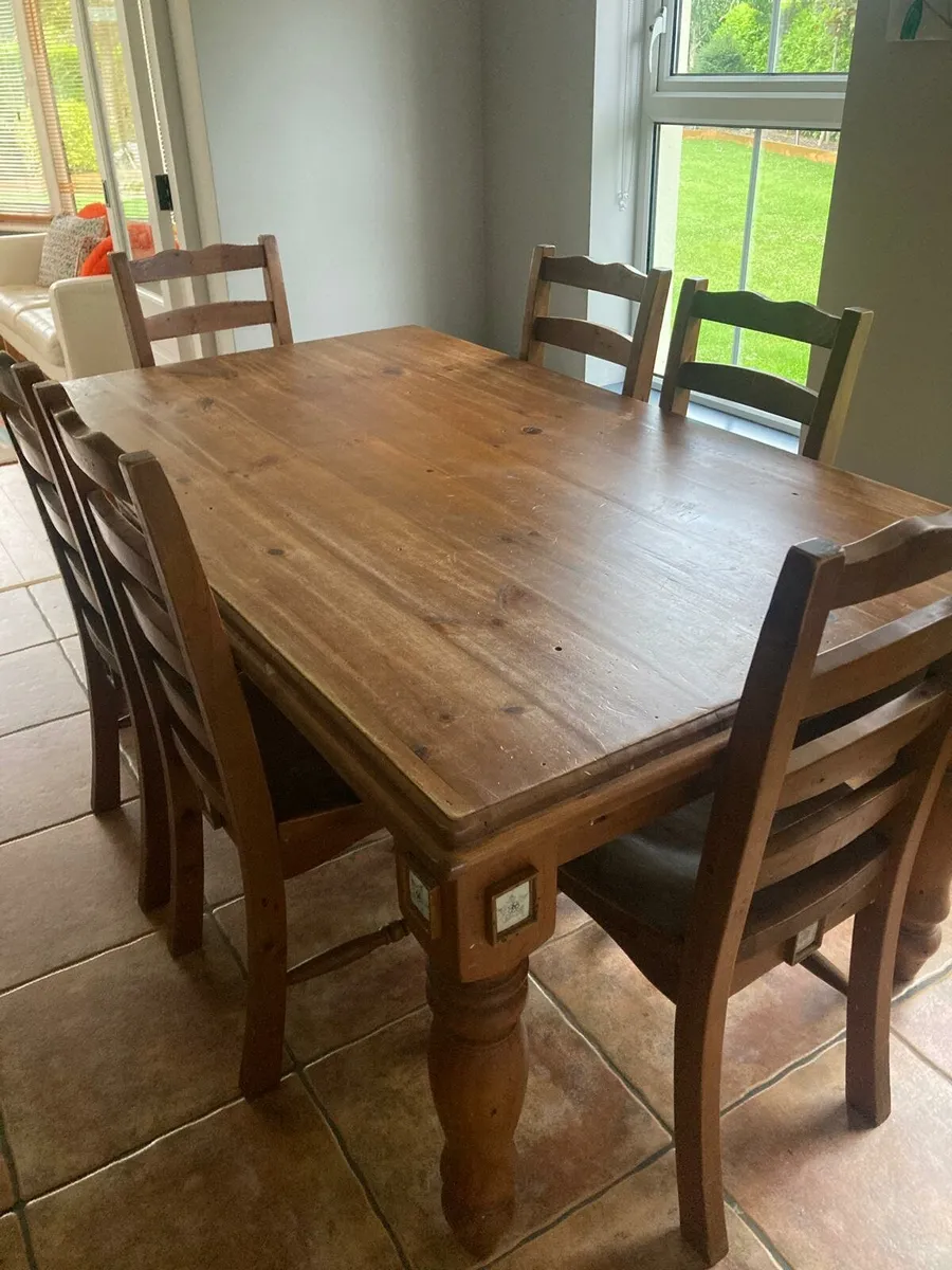 Kitchen Table & 6 Chairs - Image 2
