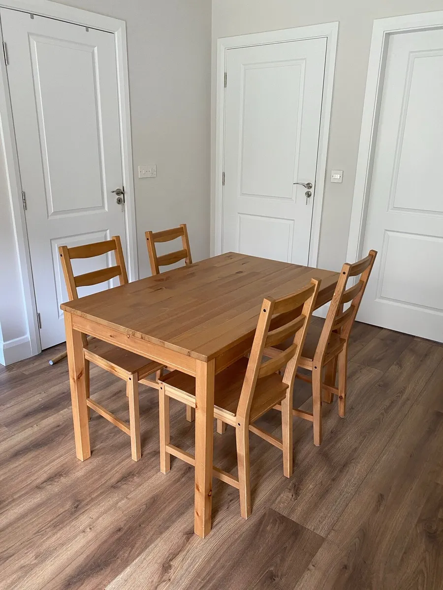 Dining Table and 4 Chairs - Image 1