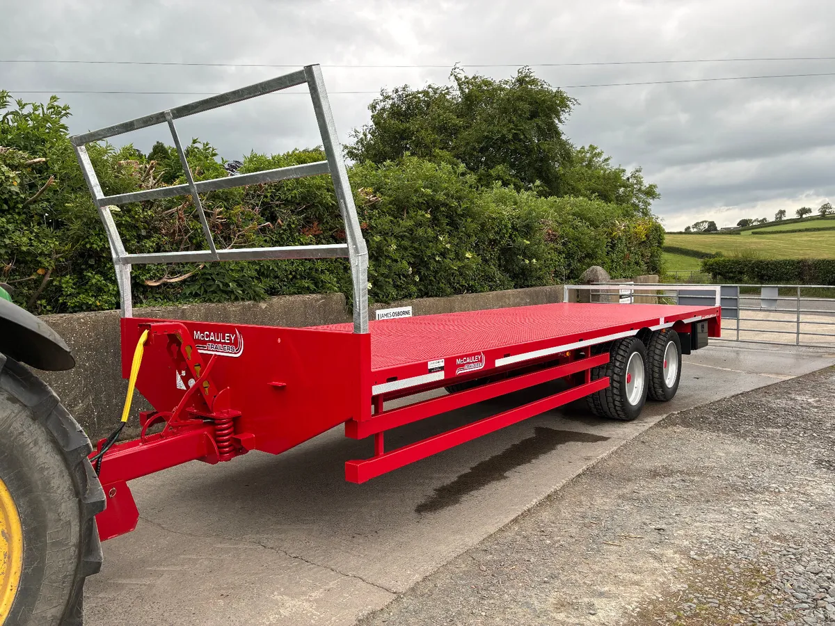 McCauley 19 ton 8m Bale Trailer - IN STOCK - Image 1