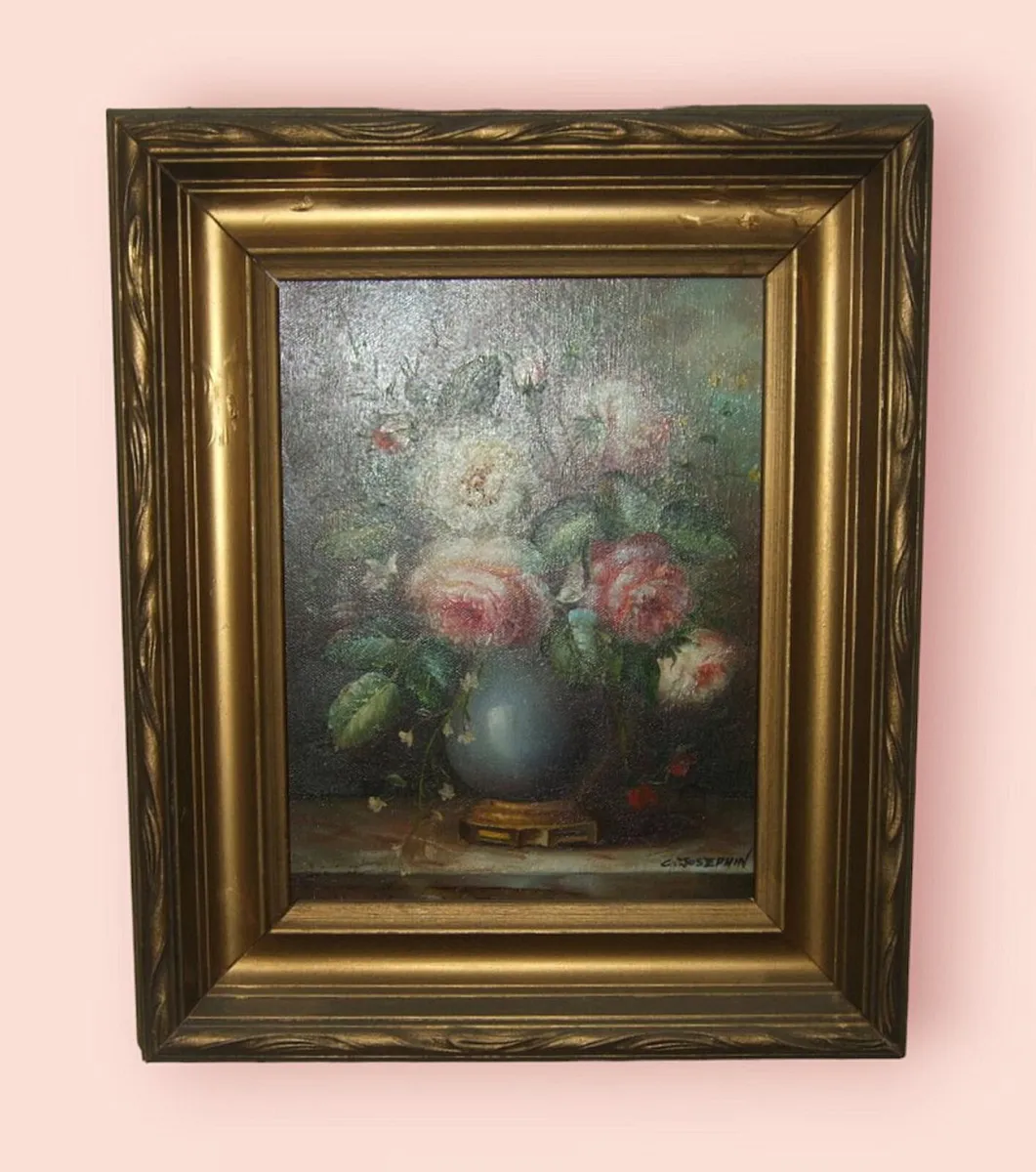 Vintage Original 'C Josephin' Painting - Image 2