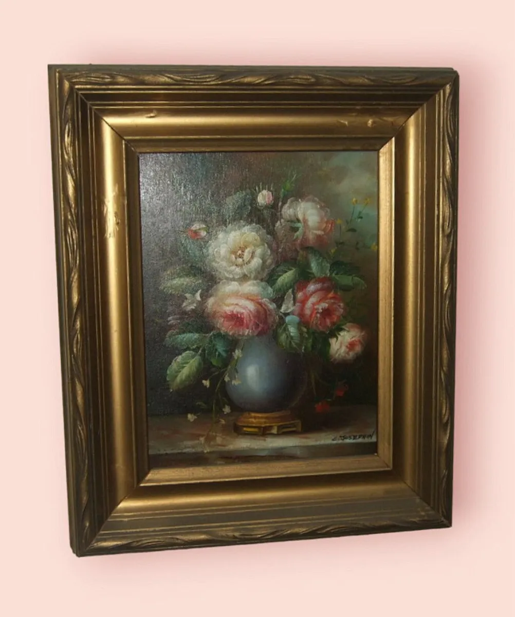 Vintage Original 'C Josephin' Painting - Image 3