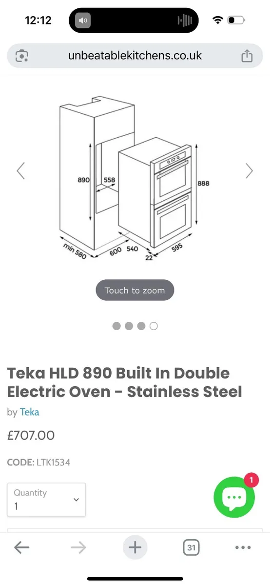 Double built-in oven - Image 2
