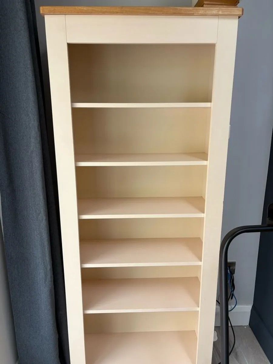 cream bookcase - Image 1