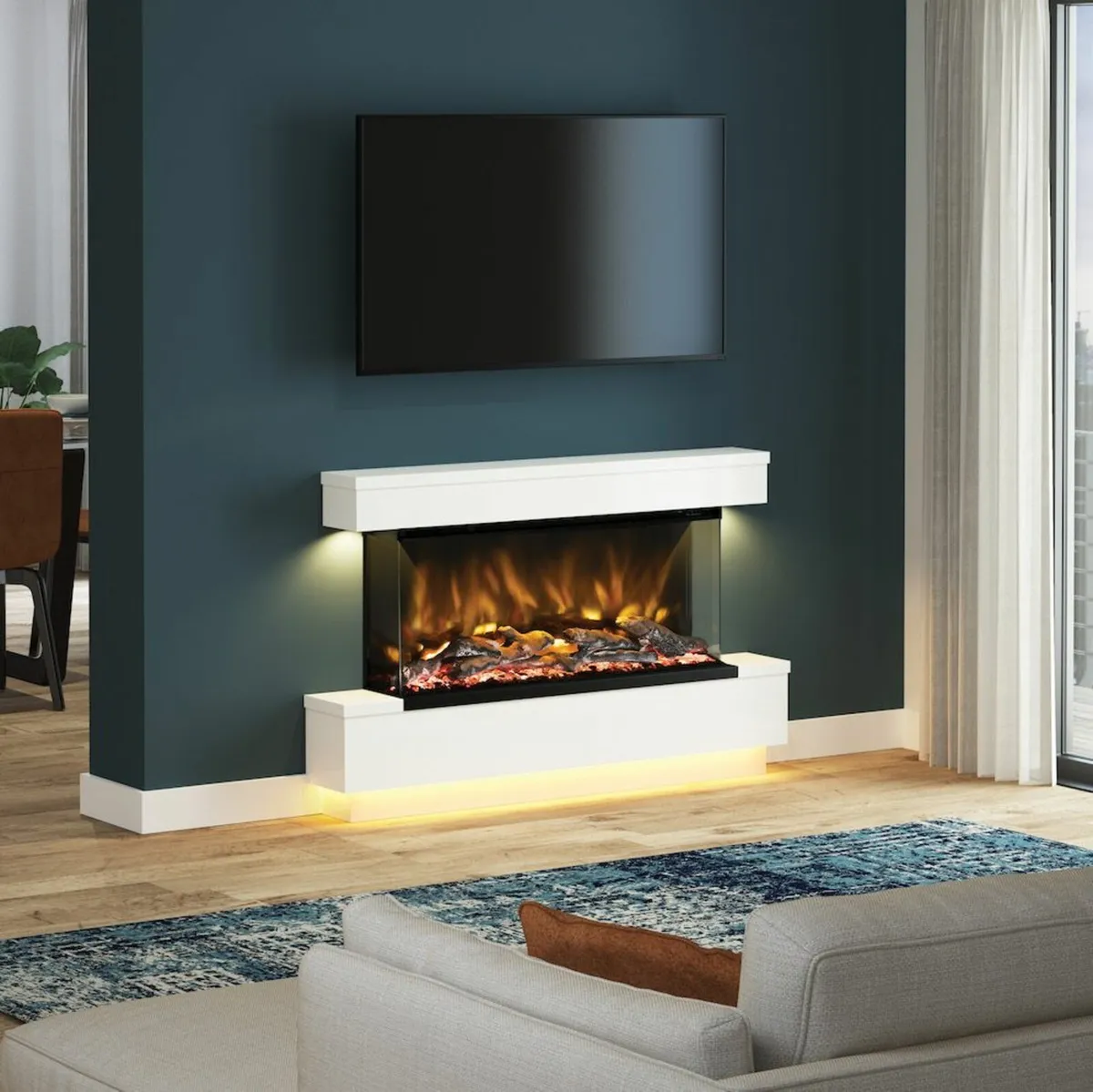 Verdant 54/64″ Wall Mounted Electric Fireplace - Image 2