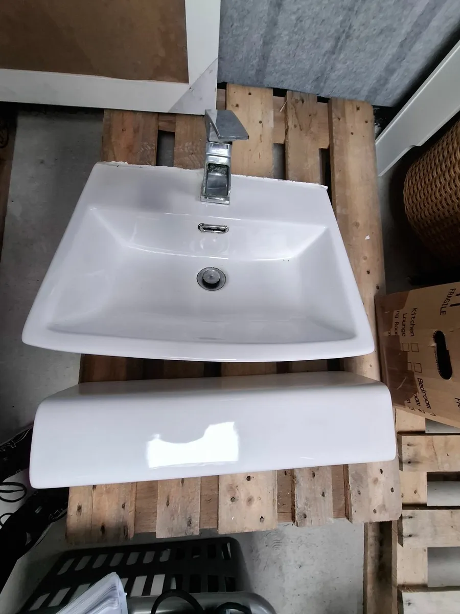 Basin and pedestal
