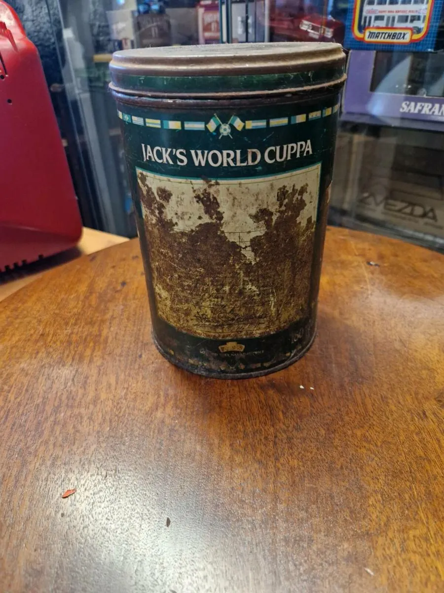 Vintage Jack Charlton Tea Bags Tin - Image 1