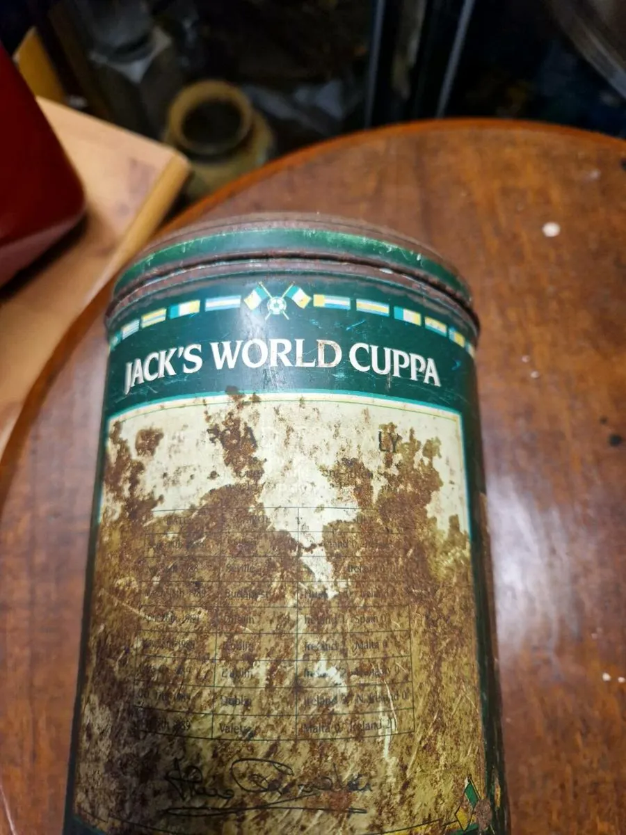 Vintage Jack Charlton Tea Bags Tin - Image 3