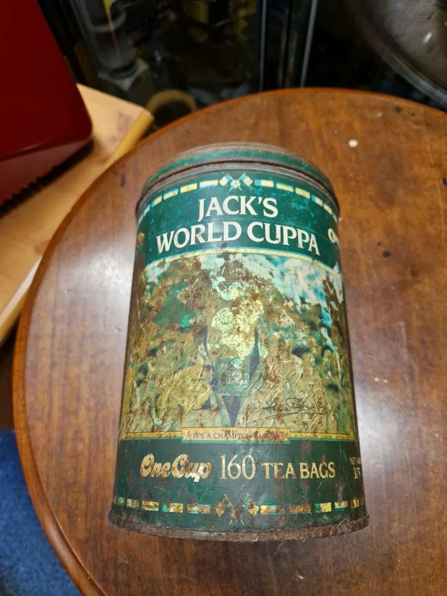 Vintage Jack Charlton Tea Bags Tin - Image 4
