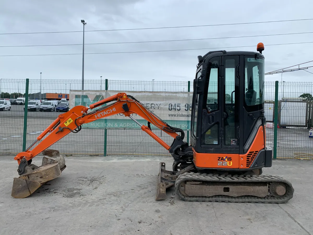 2014 HITACHI ZX22 EXCAVATOR FOR AUCTION - NAAS - Image 3