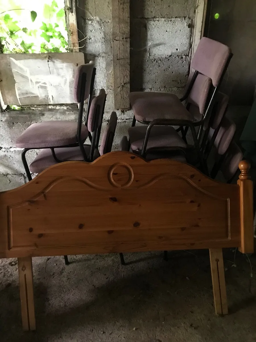 Chairs and headboard