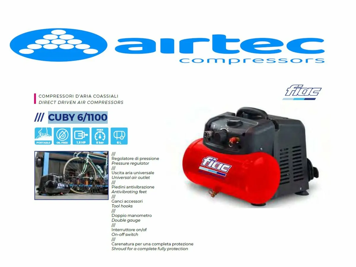Compressors - Portable / DIY - Oil Free  In Stock - Image 1