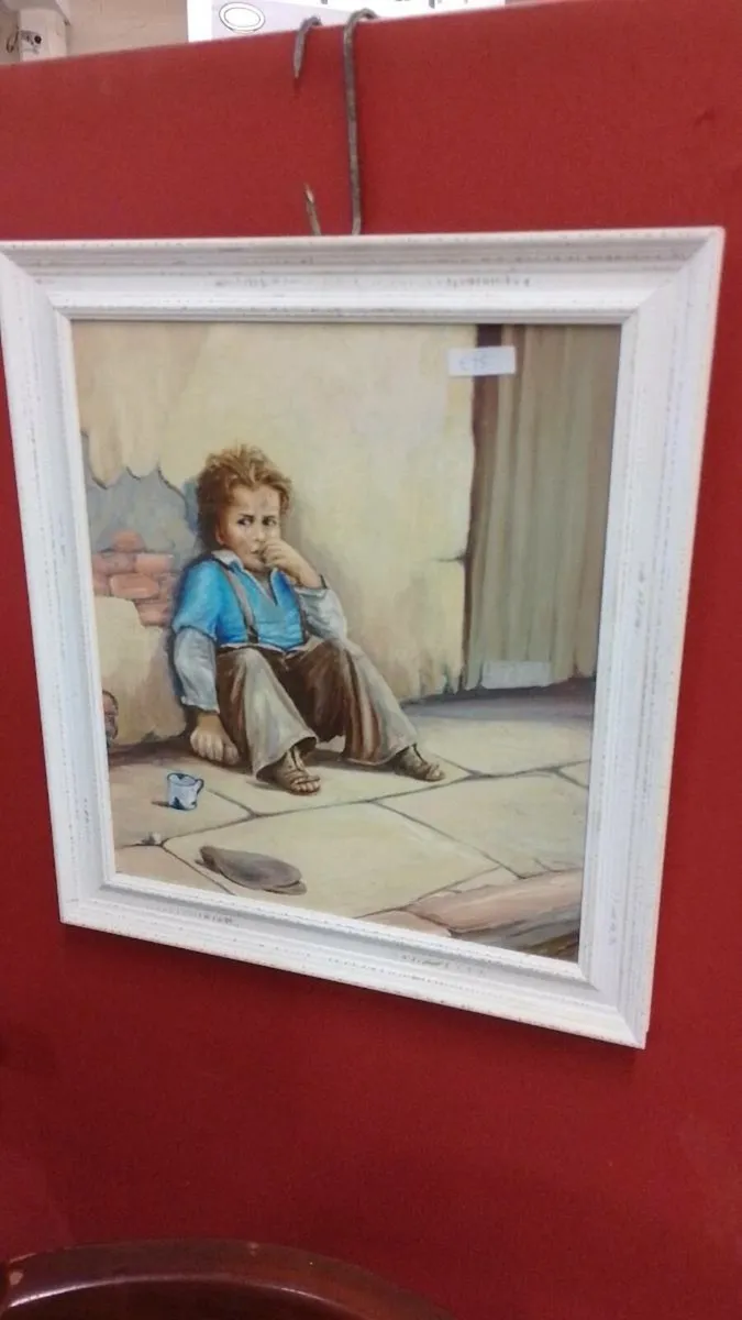 Modern Oil On Board Painting