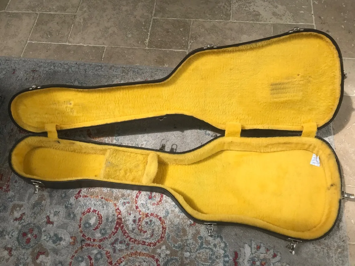 Vintage 70's Fender Bass Guitar Case, Chipboard. - Image 1