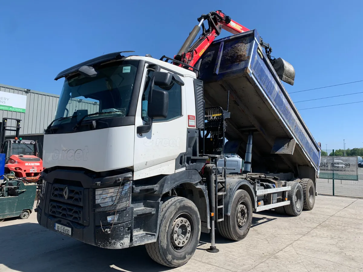 2016 RENUALT KERAX 430.32 8X4 GRAB TRUCK FOR AUCT - Image 1