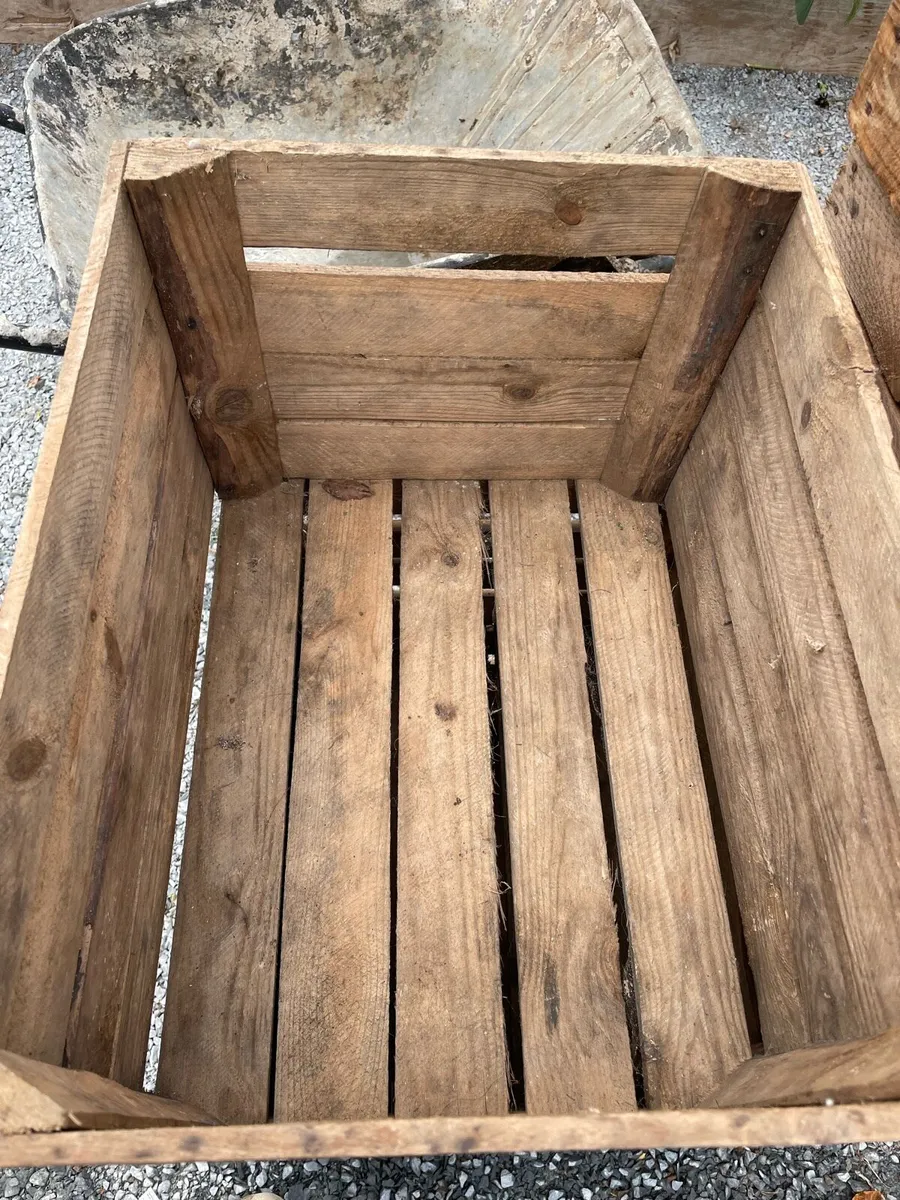 Vintage Wooden Apple Crates - Image 2