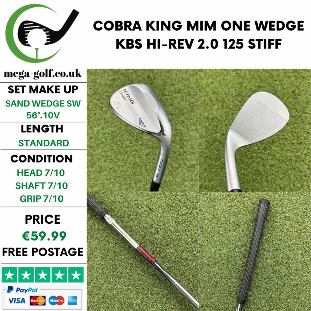 COBRA KING MIM ONE WEDGE SW 56°.10V / STIFF - Image 1