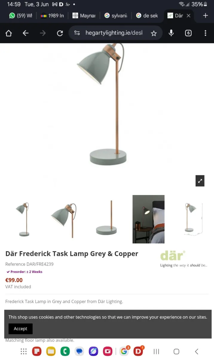 Där Frederick Task Lamp Grey & Copper

X1 - Image 4