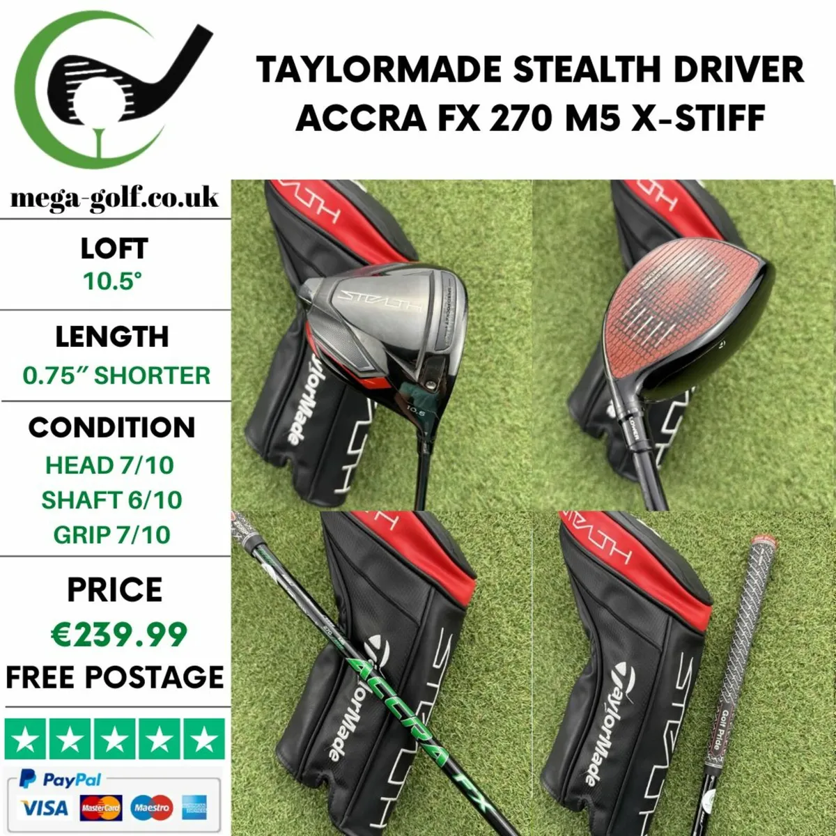 TAYLORMADE STEALTH DRIVER / 10.5° / X-STIFF - Image 1