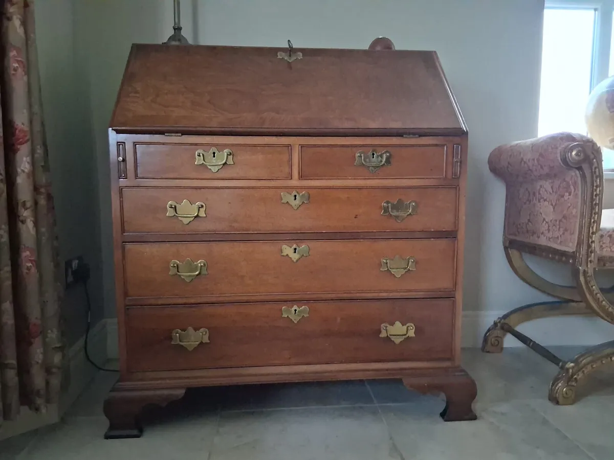 Solid Wood Writing Bureau/Desk - Image 1