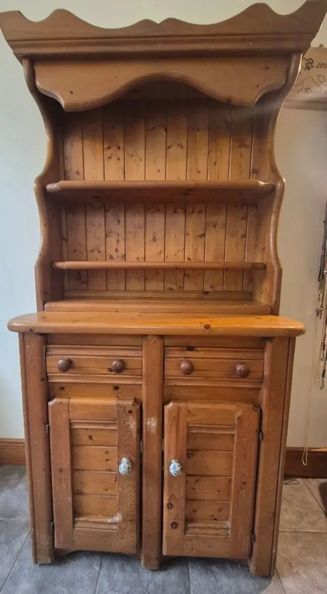 80's Country Kitchen Pine Dresser furniture - Image 1
