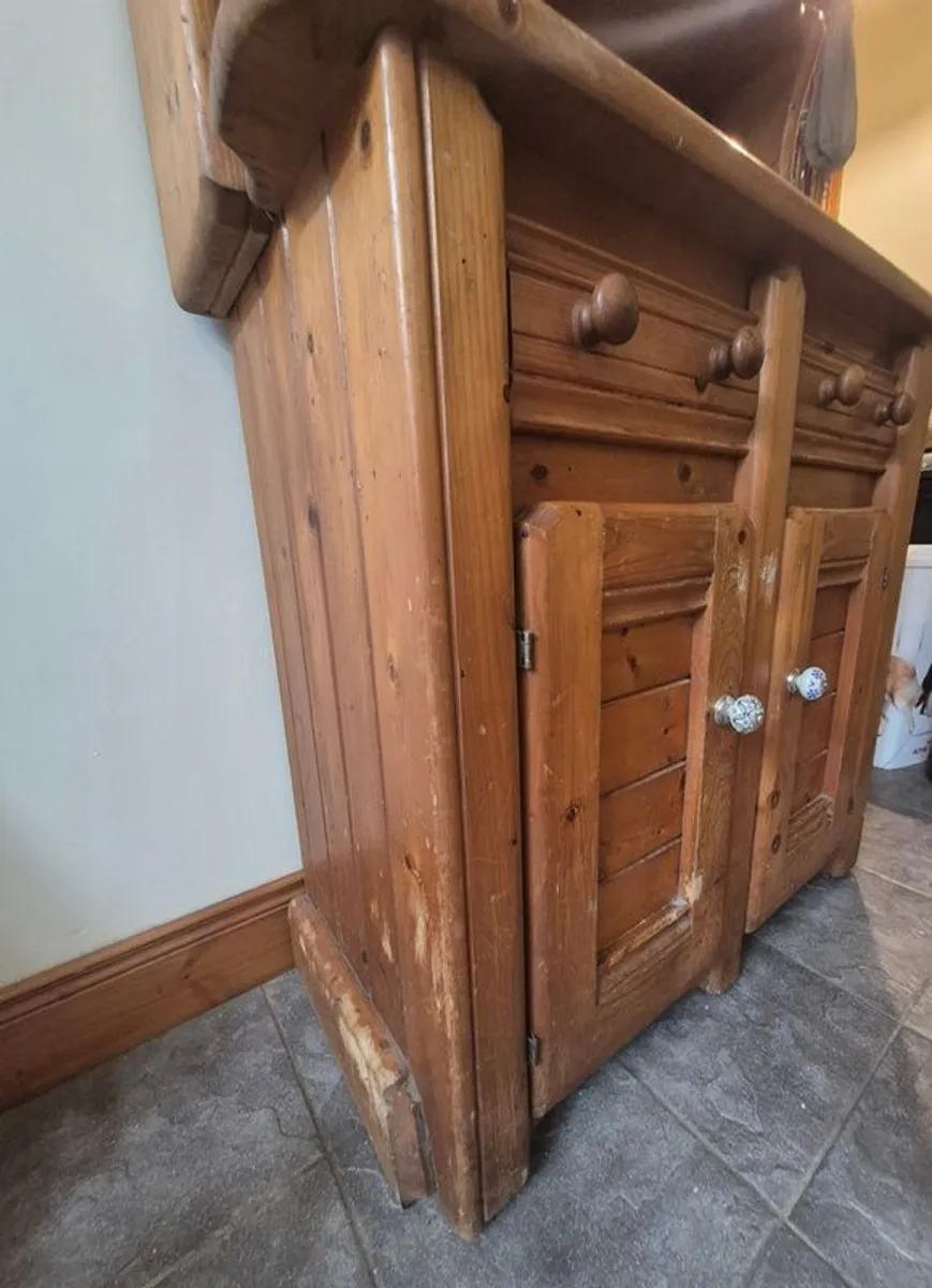 80's Country Kitchen Pine Dresser furniture - Image 3