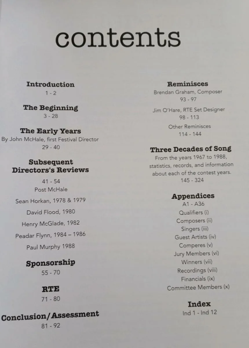 Castlebar Song Contest Book - Image 2