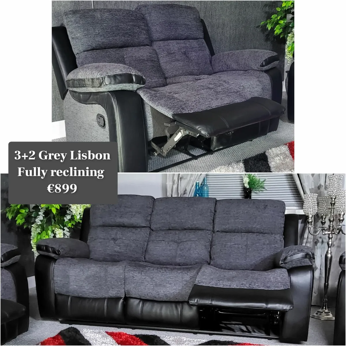 Lisbon 3+2 reclining sofas - Image 3