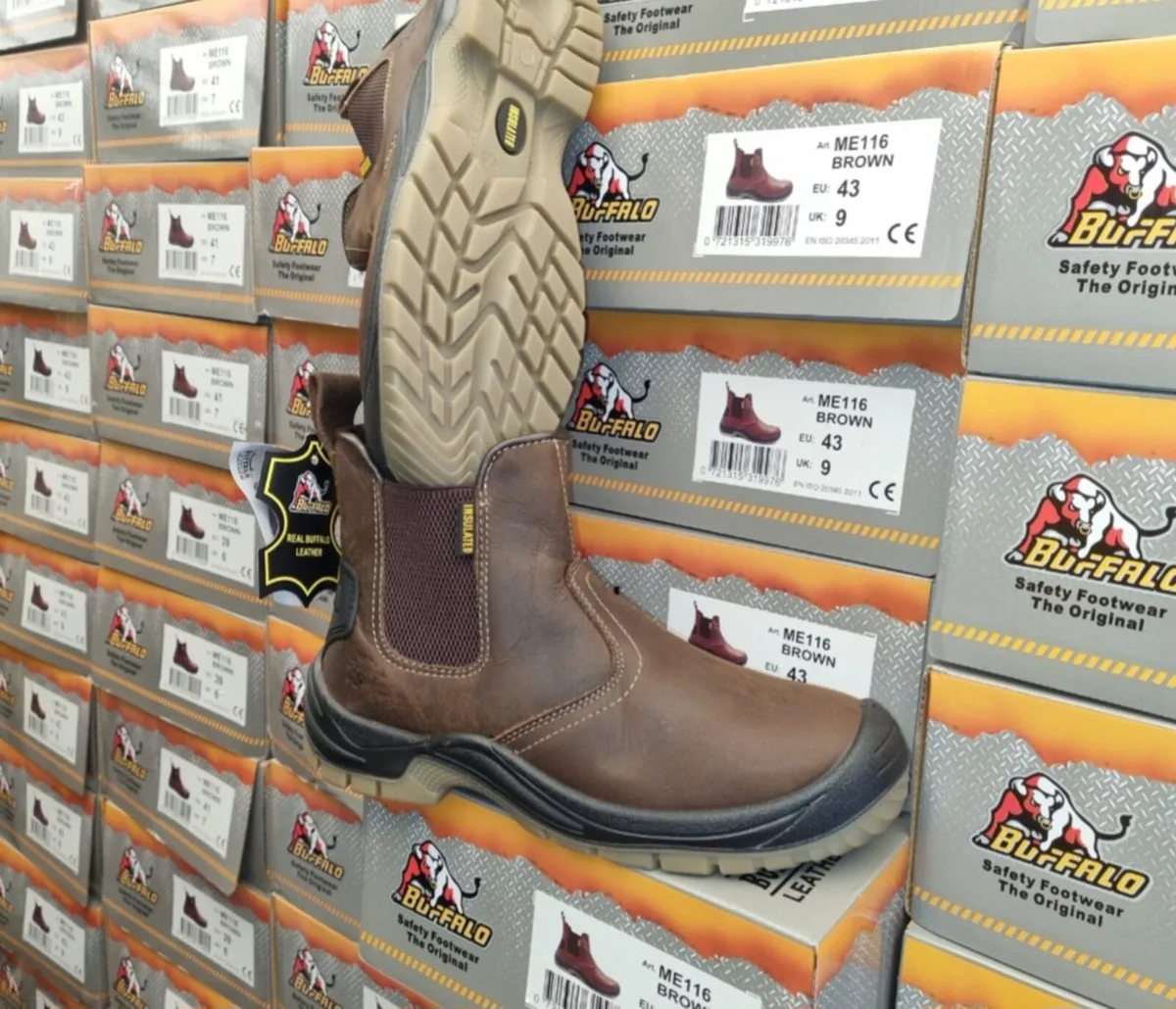 Buffalo S3 slip-on work boots all sizes