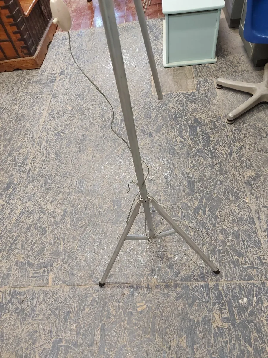 1950s industrial alloy base floor lamp - Image 2