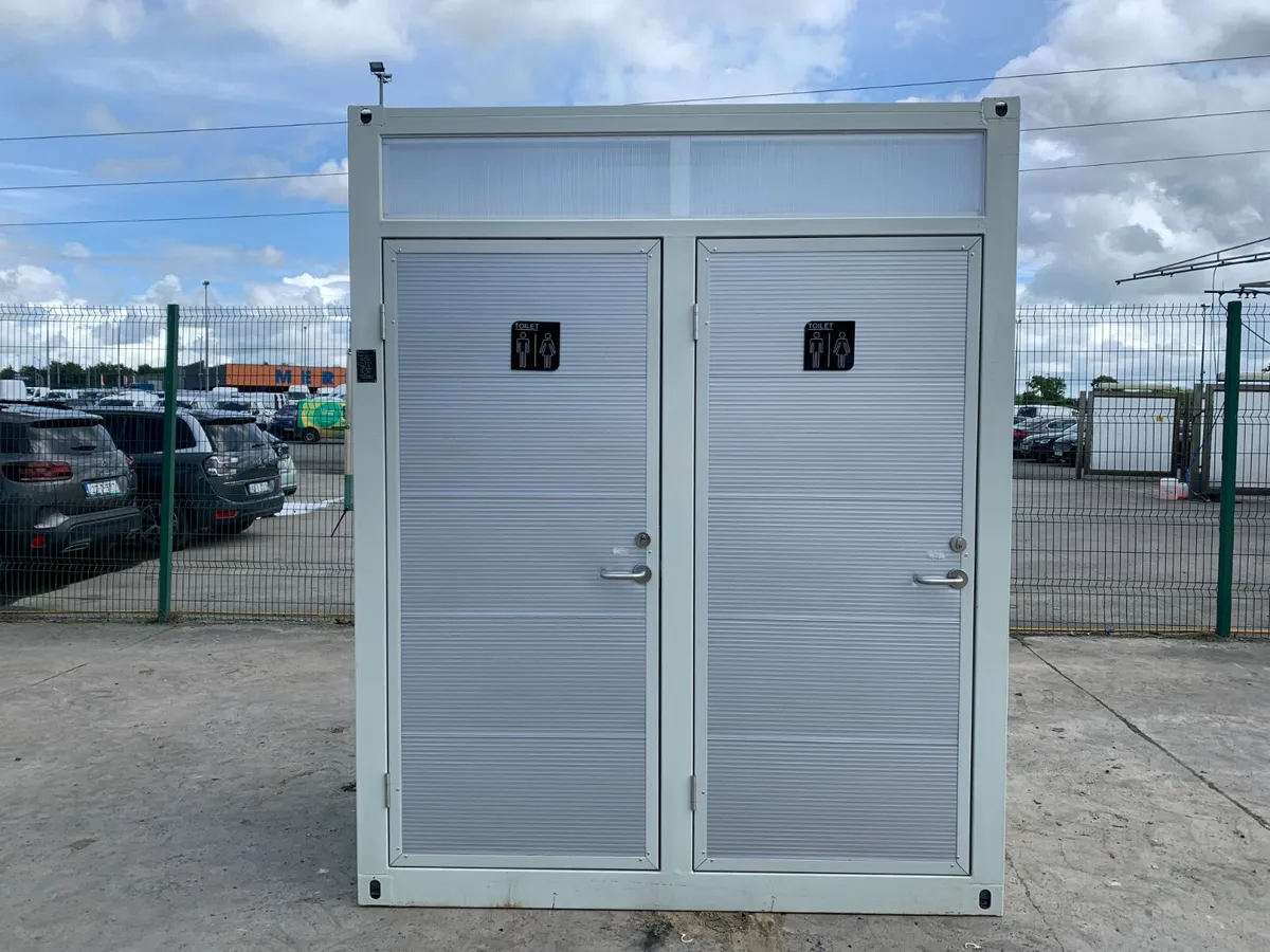 NEW/UNUSED STEEL DOUBLE TOILET BLOCK FOR AUCTION - Image 1