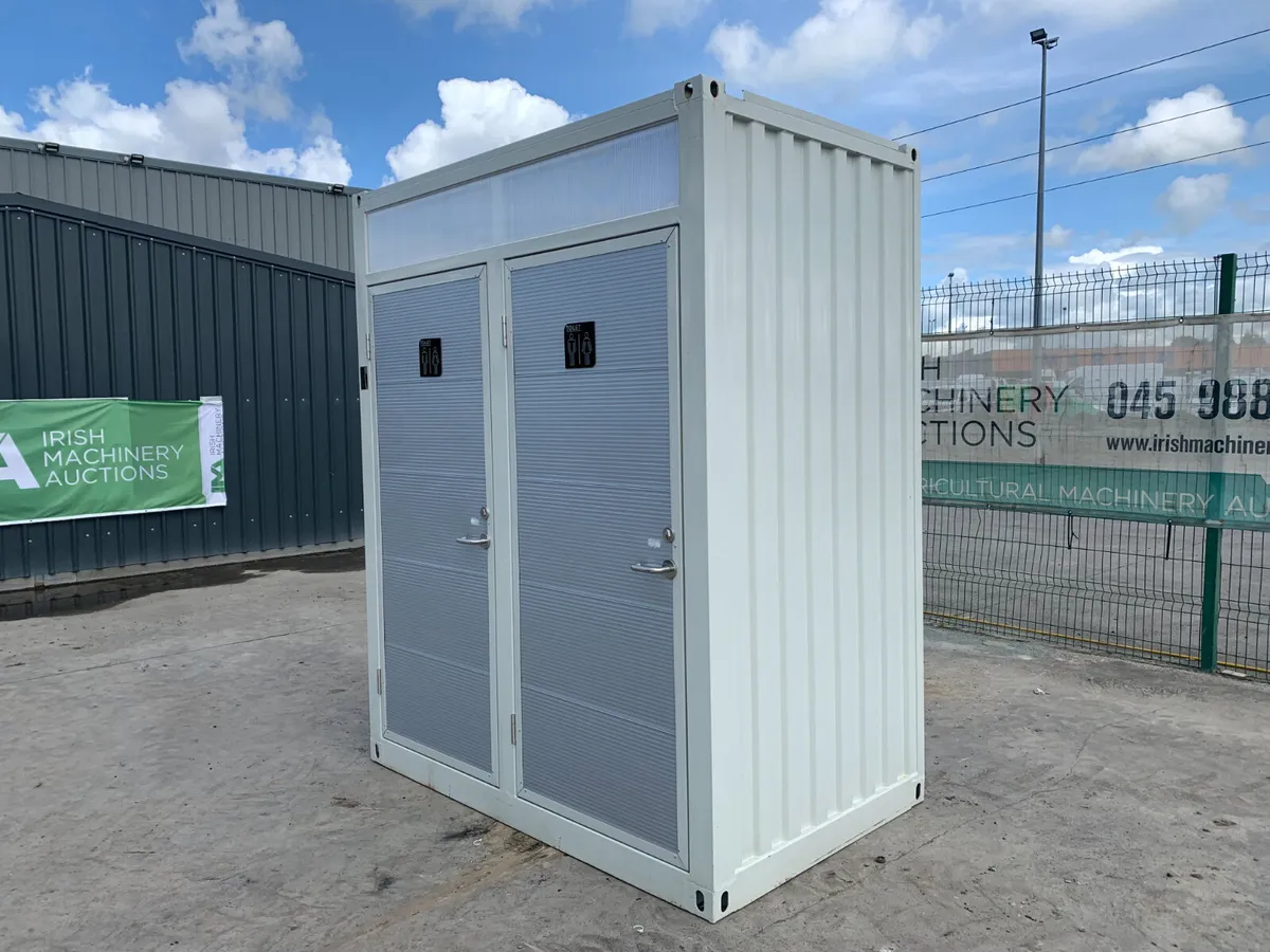 NEW/UNUSED STEEL DOUBLE TOILET BLOCK FOR AUCTION - Image 2