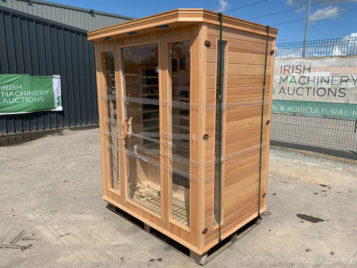 NEW 2 PERSON INFRARED SAUNA C/W LED LIGHTS - Image 1