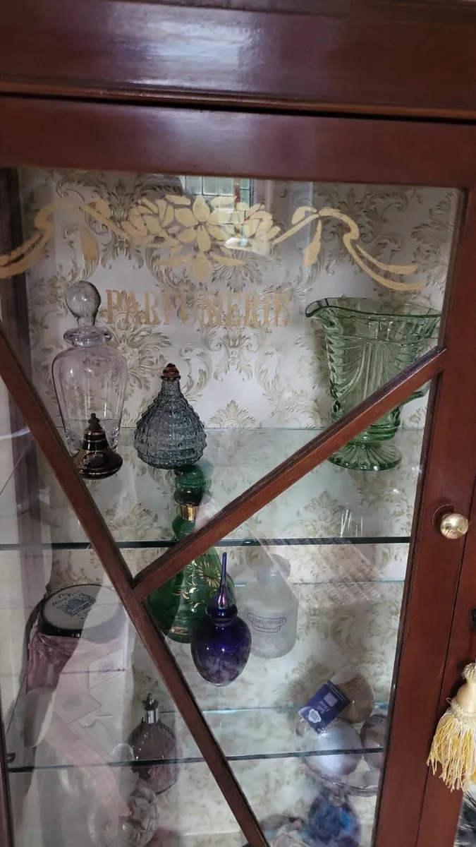 Early 1900s mahogany display cabinet - Image 3