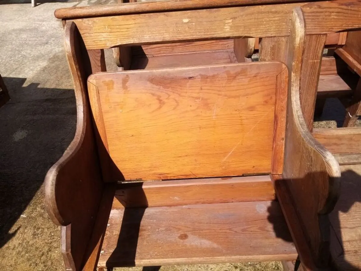 antique church pews - Image 3