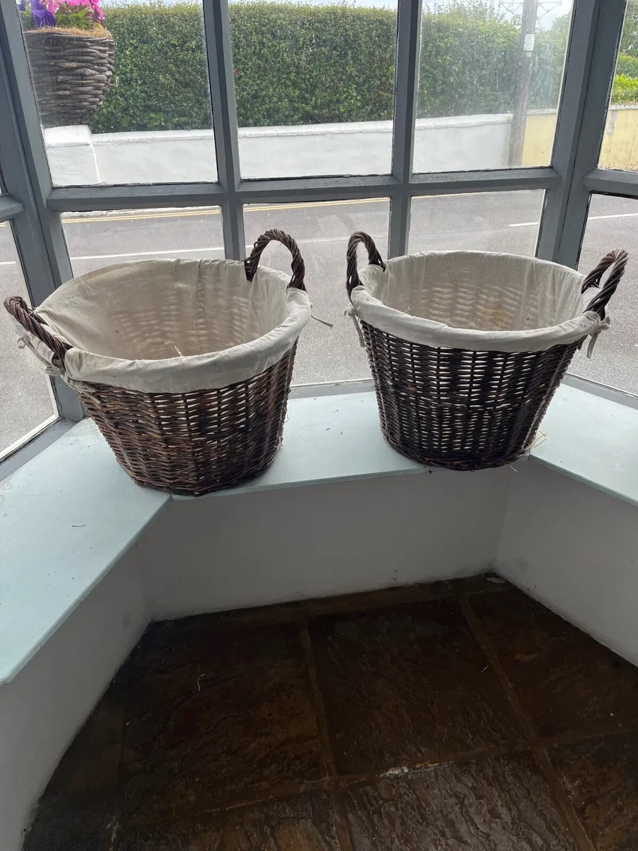 2 X Fireside Log Baskets