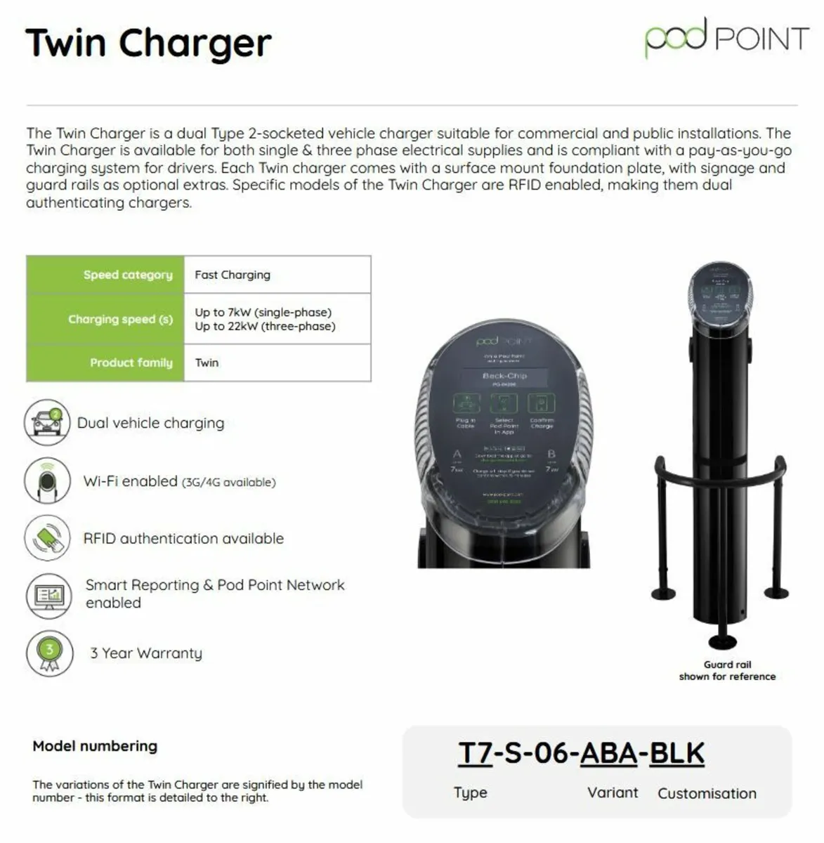 Car charger Commercial Charging - Twin Charger - Image 1