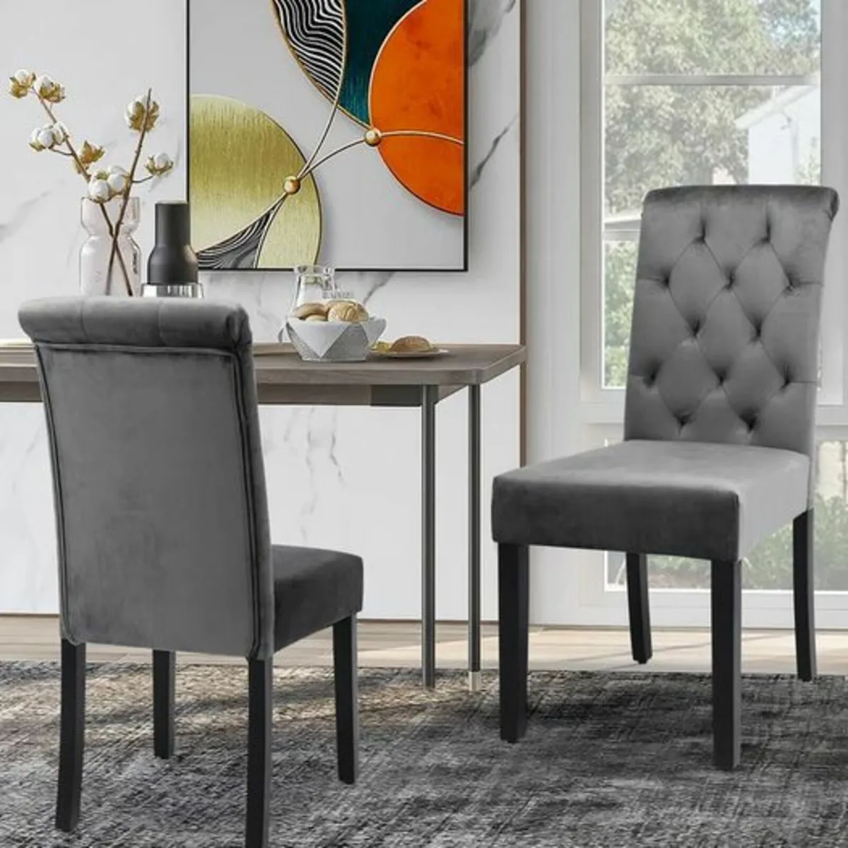 Velvet Dining Chairs (Set Of 2) - Image 3
