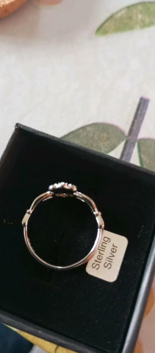 Silver Cladagh ring - Image 2
