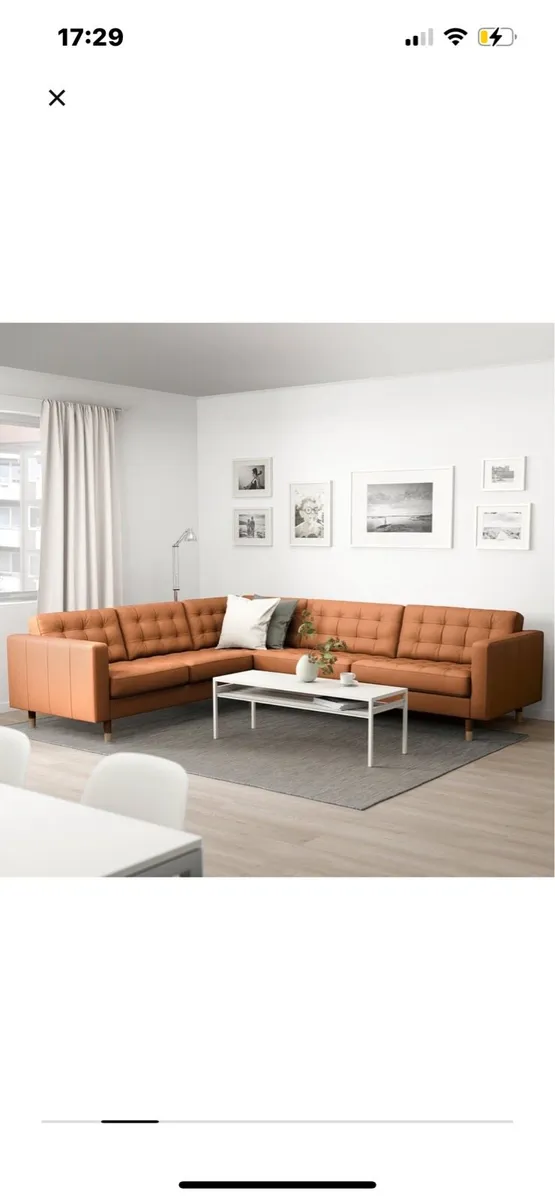 Corner Sofa Brown - Image 1