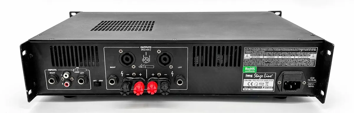 IMG Stageline STA-500 Mono Block Amplifier, Class - Image 4