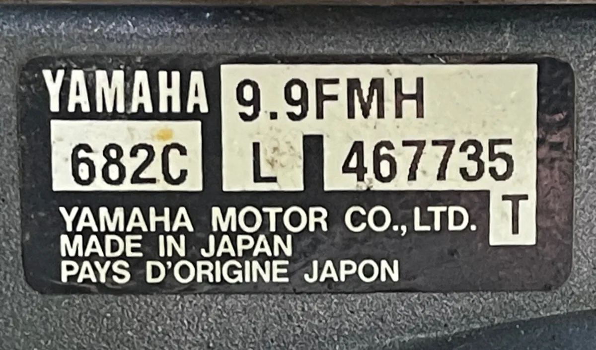 Yamaha 9.9 HP Two Stroke Long Shaft Outboard - Image 1